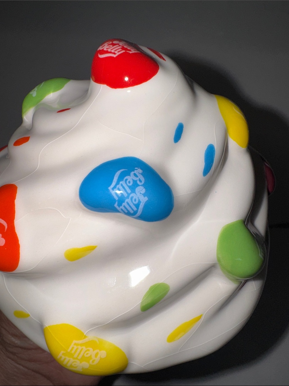Whimsical Jelly Belly Cupcake Candy Jar Holder 2011 - Picture 3 of 7